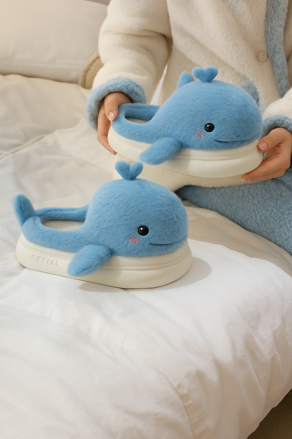 Whale Cozy Slippers